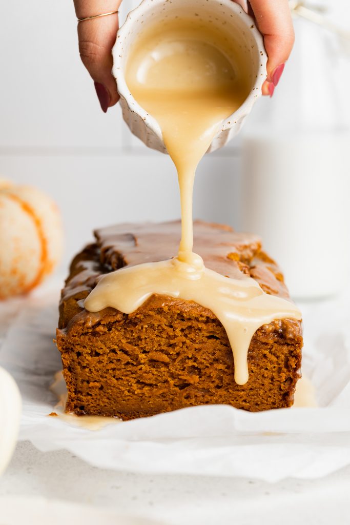 Pumpkin Bread With Maple Glaze
