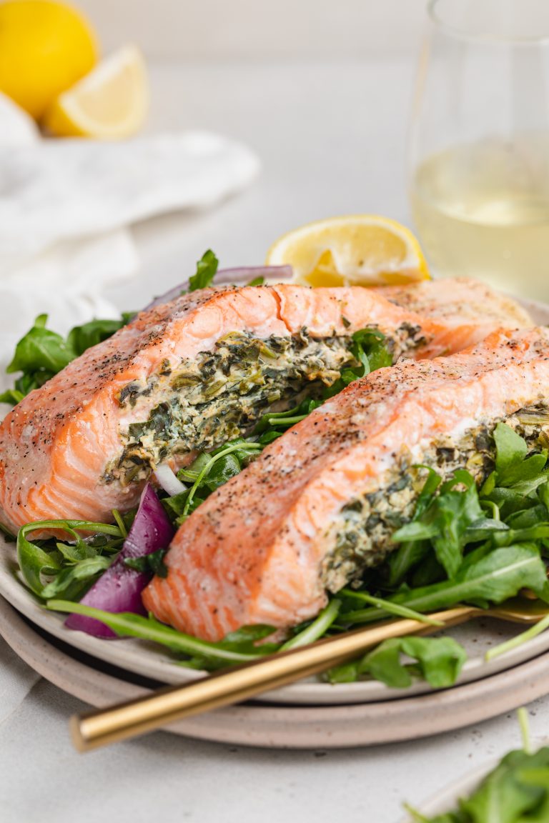 Spinach Stuffed Salmon
