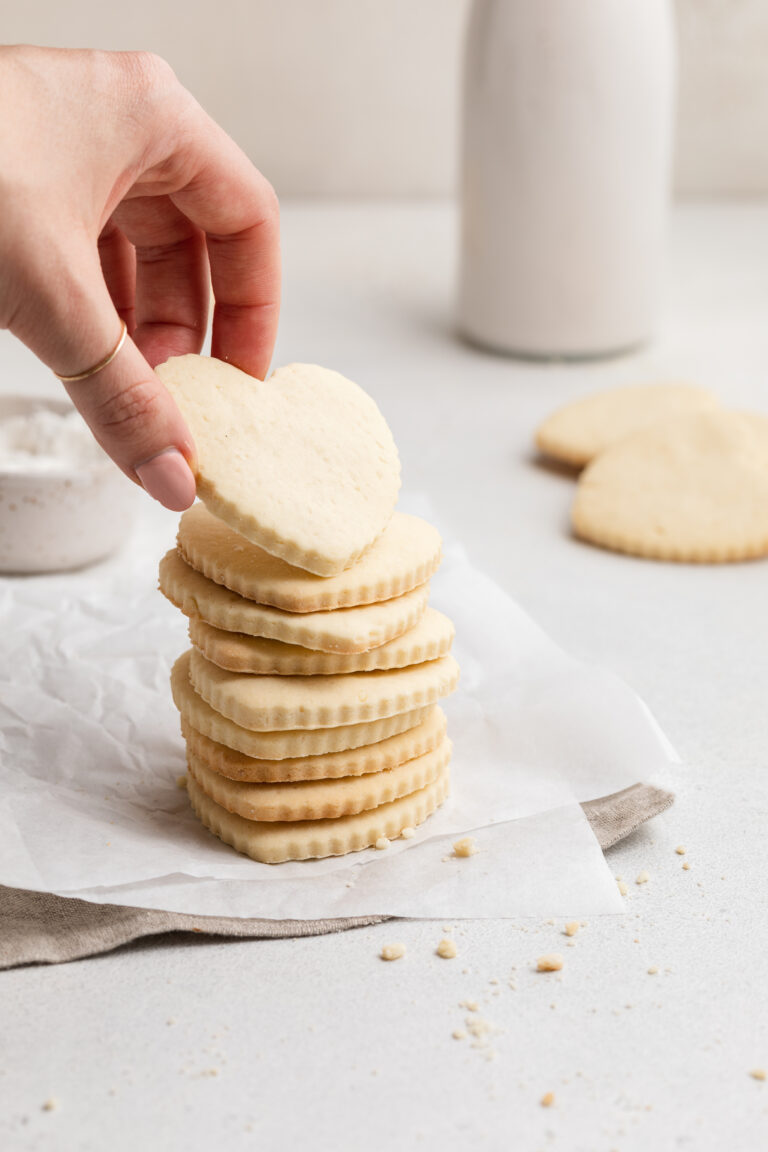 stack of gluten-free sugar cookies
