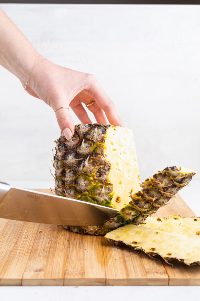 how to cut a pineapple