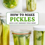 How to Make Pickles (Quick & Easy Recipe!) pin