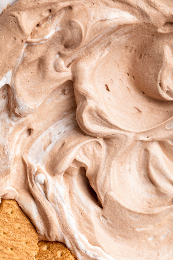 close-up image of vegan hot chocolate dip.