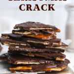 5-Ingredient Christmas Crack Recipe (Saltine Chocolate Toffee Bark) pin