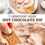 3-Ingredient Vegan Hot Chocolate Dip pin