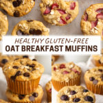 Healthy Oat Breakfast Muffins (3 ways!) pin