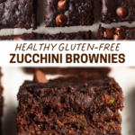 Healthy Gluten-Free Zucchini Brownies pin