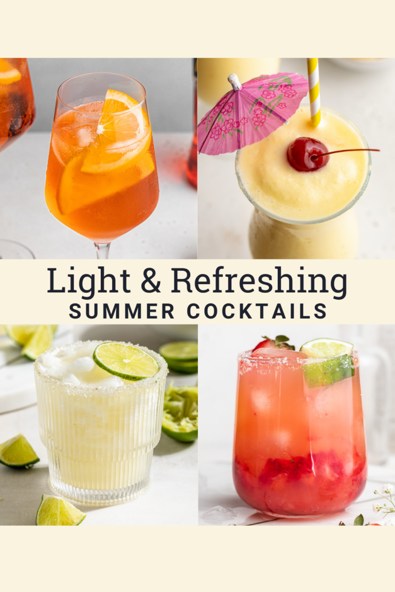 Light & Refreshing Summer Cocktails
